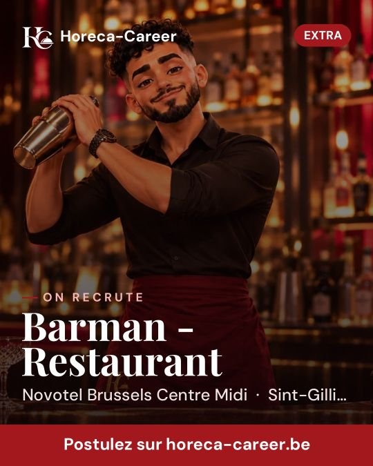 Barman - Restaurant — Sint-Gillis, Brussel Hoofdstad
