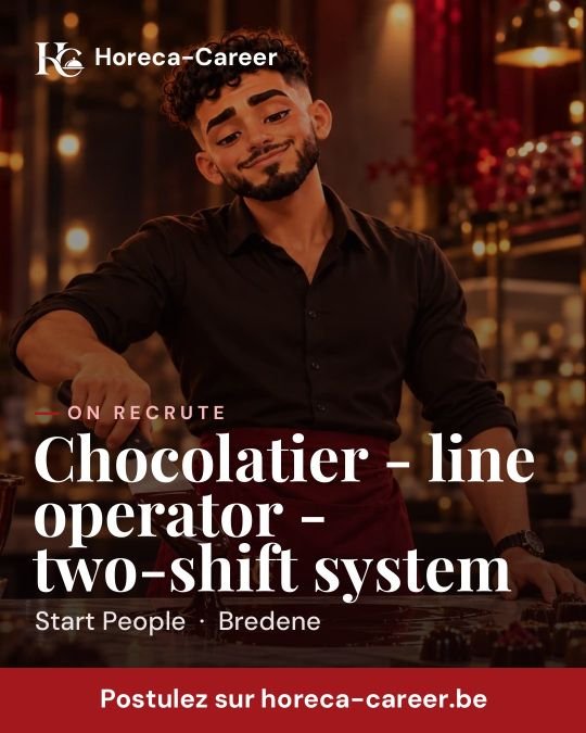 Chocolatier - line operator - two-shift system — Bredene