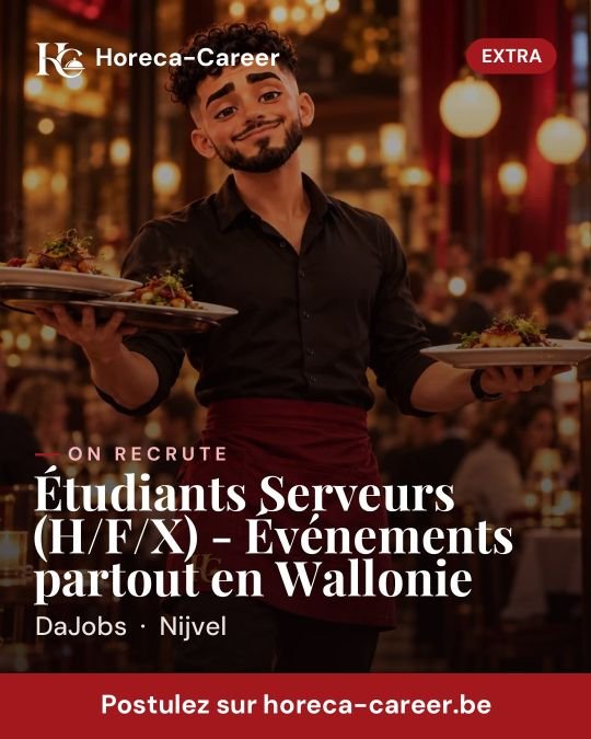 Étudiants Serveurs (H/F/X) - Événements partout en Wallonie — Nijvel