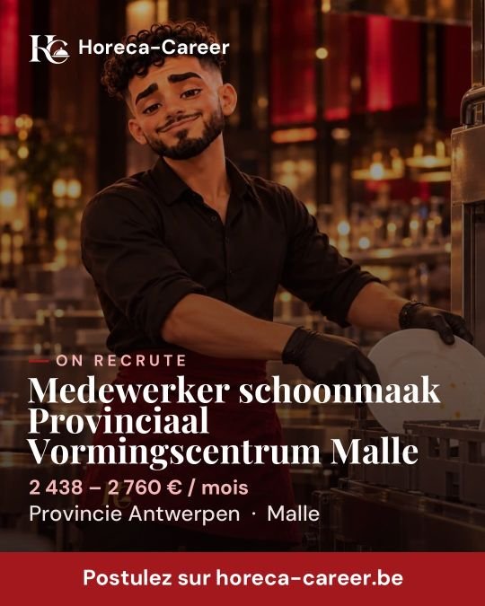 Medewerker schoonmaak Provinciaal Vormingscentrum Malle — Malle