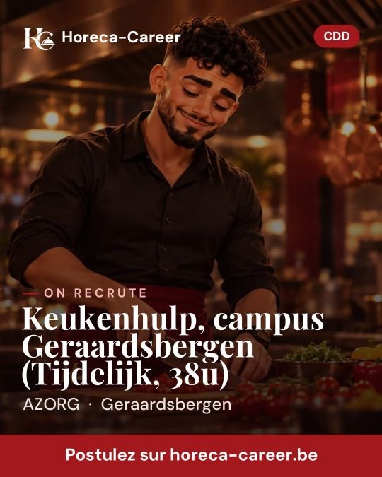 Keukenhulp, campus Geraardsbergen (Tijdelijk, 38u) — Geraardsbergen