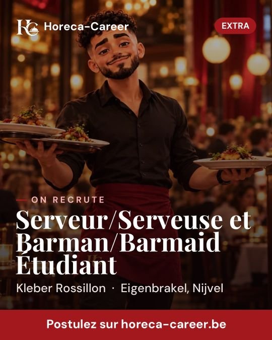 Serveur/Serveuse et Barman/Barmaid Étudiant — Eigenbrakel, Nijvel